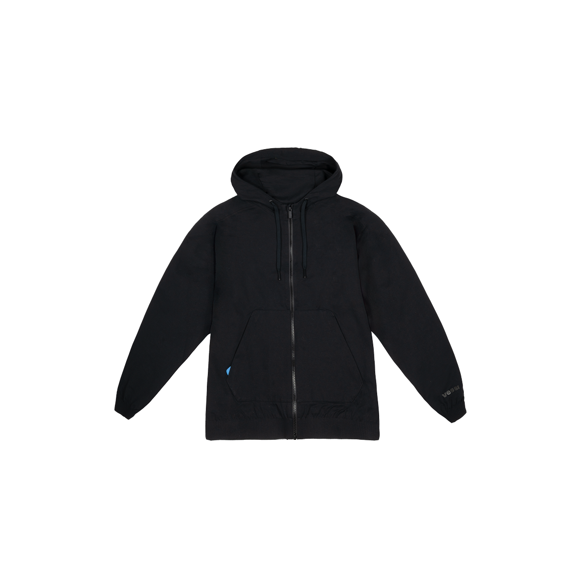 Men's Coastal Hoodie Full Zip - Black