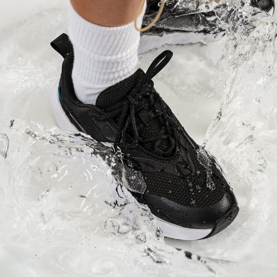 Women's Tidal Sneaker - Black on White - Image 5